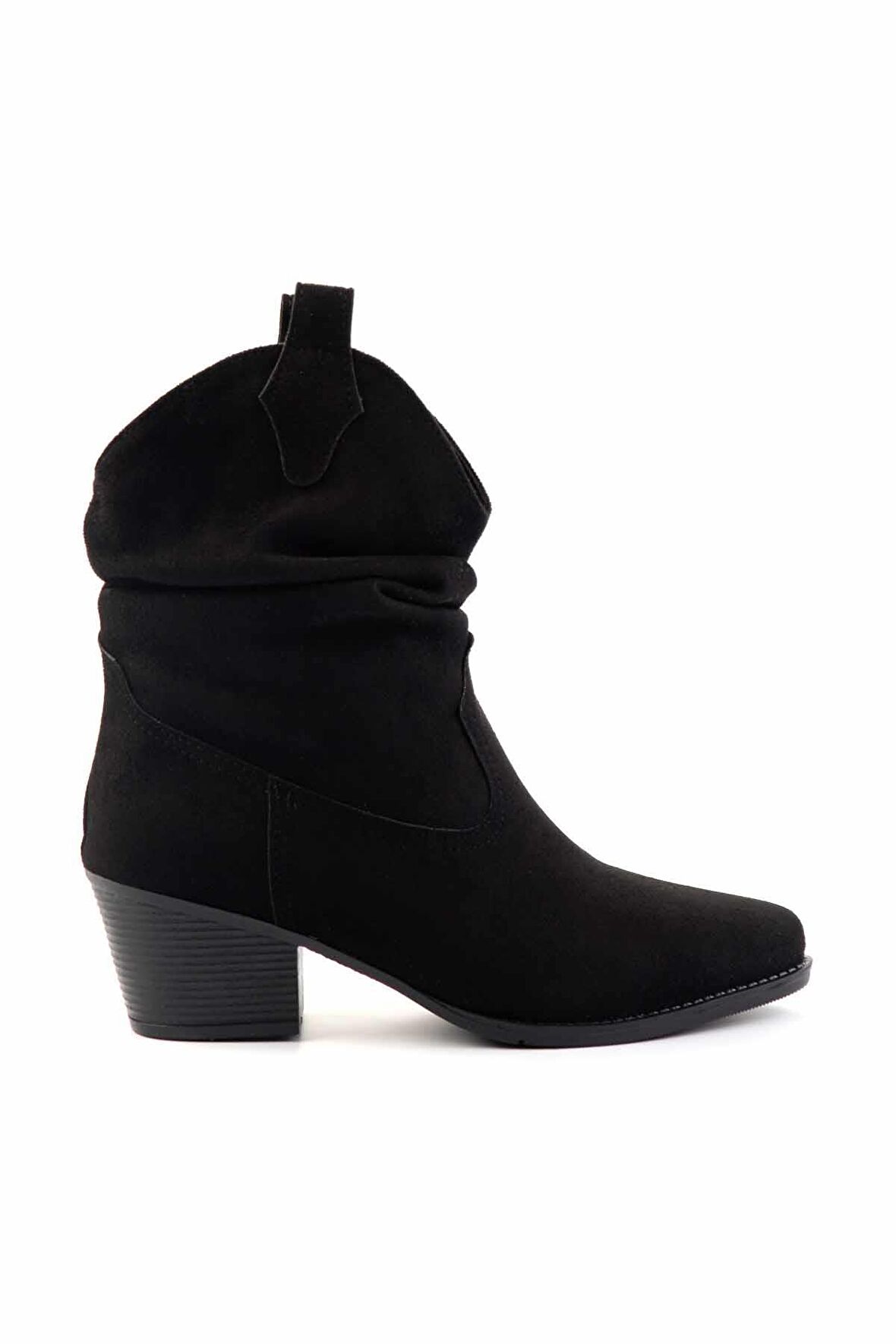 Siyah Süet  Kadın Bot & Bootie K02217100802
