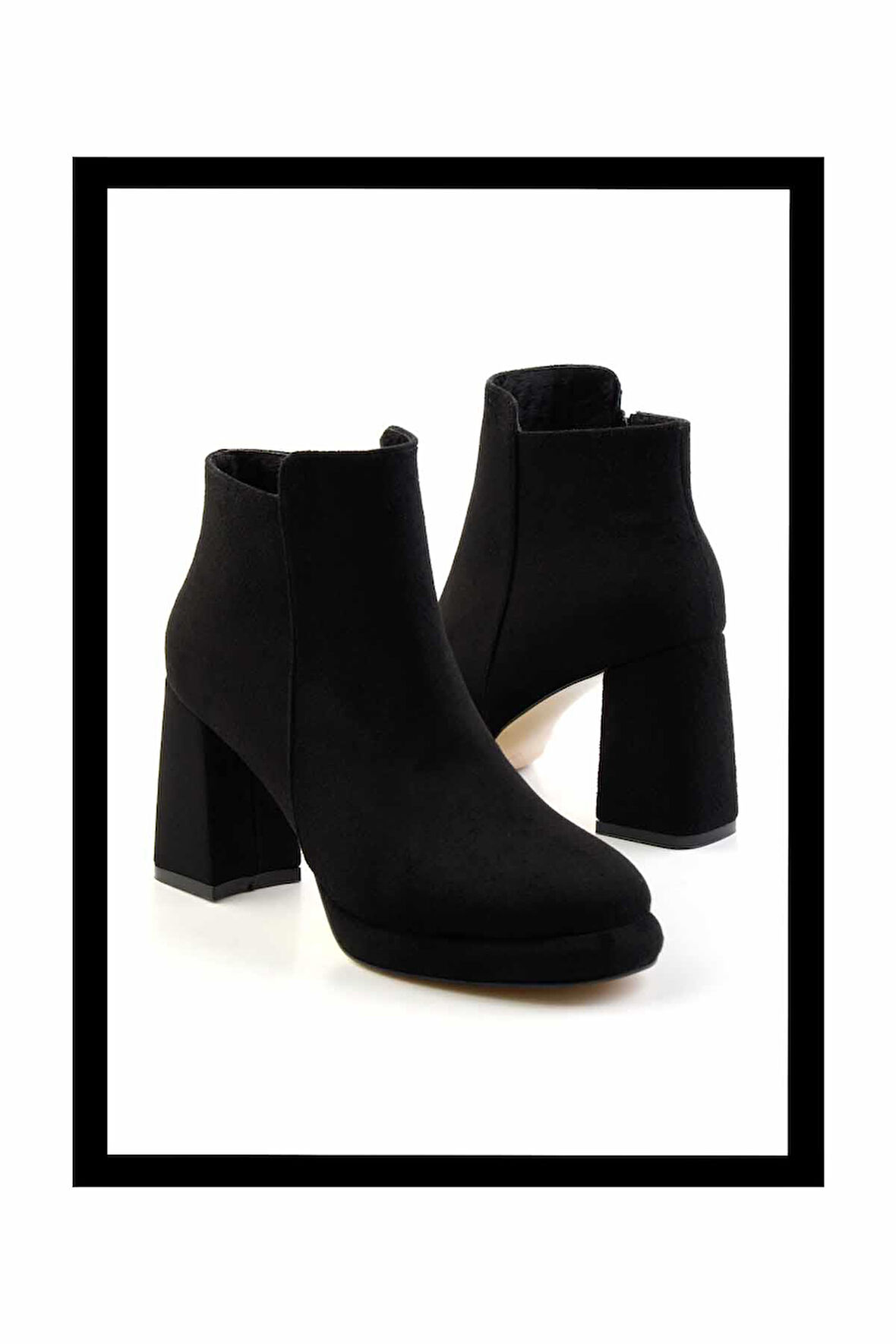 Siyah Süet   Kadın Bot & Bootie K02231432002