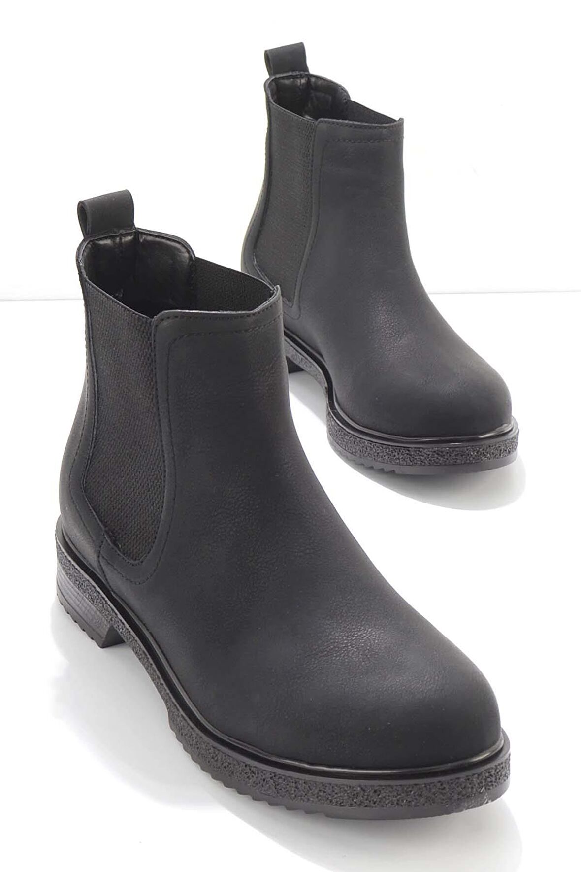 Bambi Siyah Nubuk  Kadın Bot & Bootie K02250058101