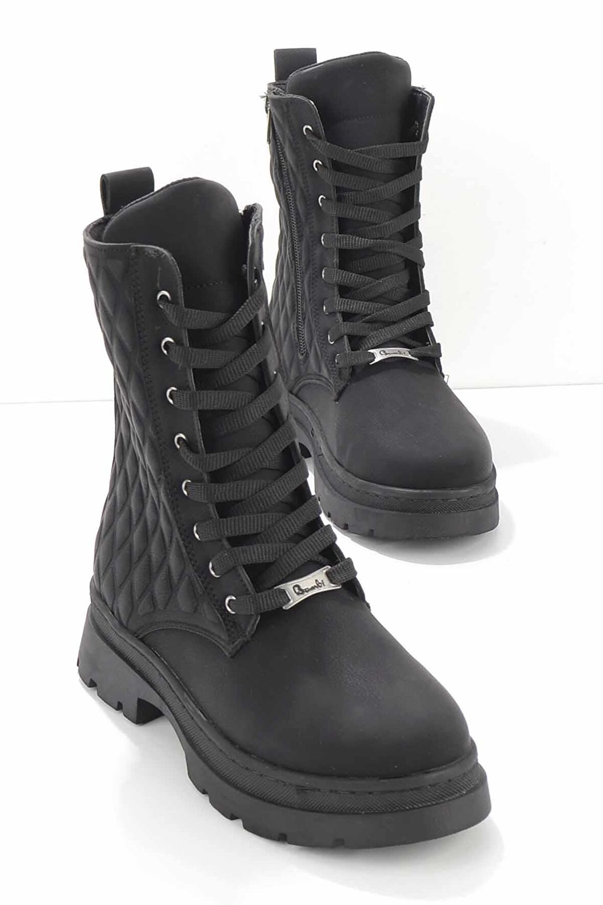 Bambi Siyah Nubuk  Kadın Bot & Bootie K02254283201