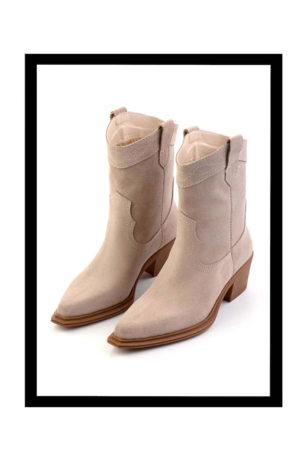 Vizon Süet Hakiki Deri Kadın Bot & Bootie K02274325002