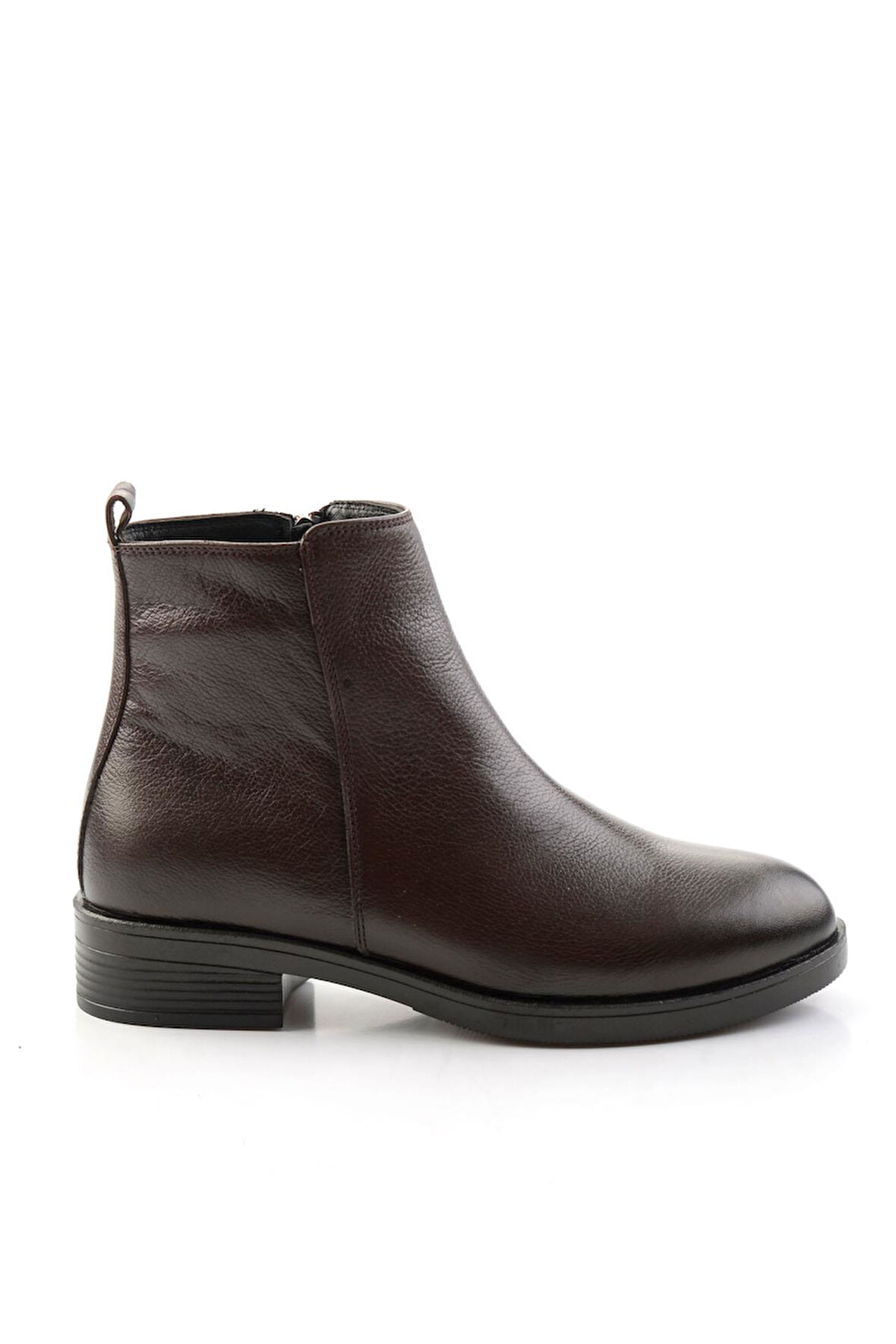 Kahve Hakiki Deri Kadın Bot & Bootie K02286011103