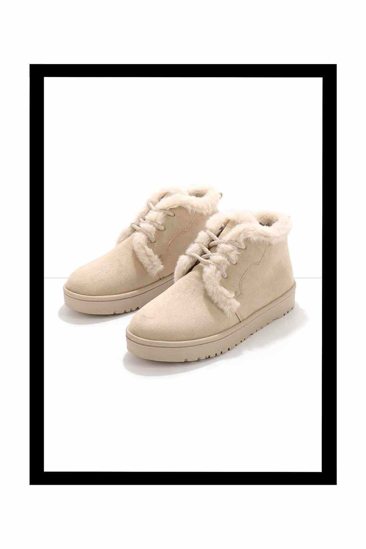 Bej Süet  Kadın Bot & Bootie K02393100002