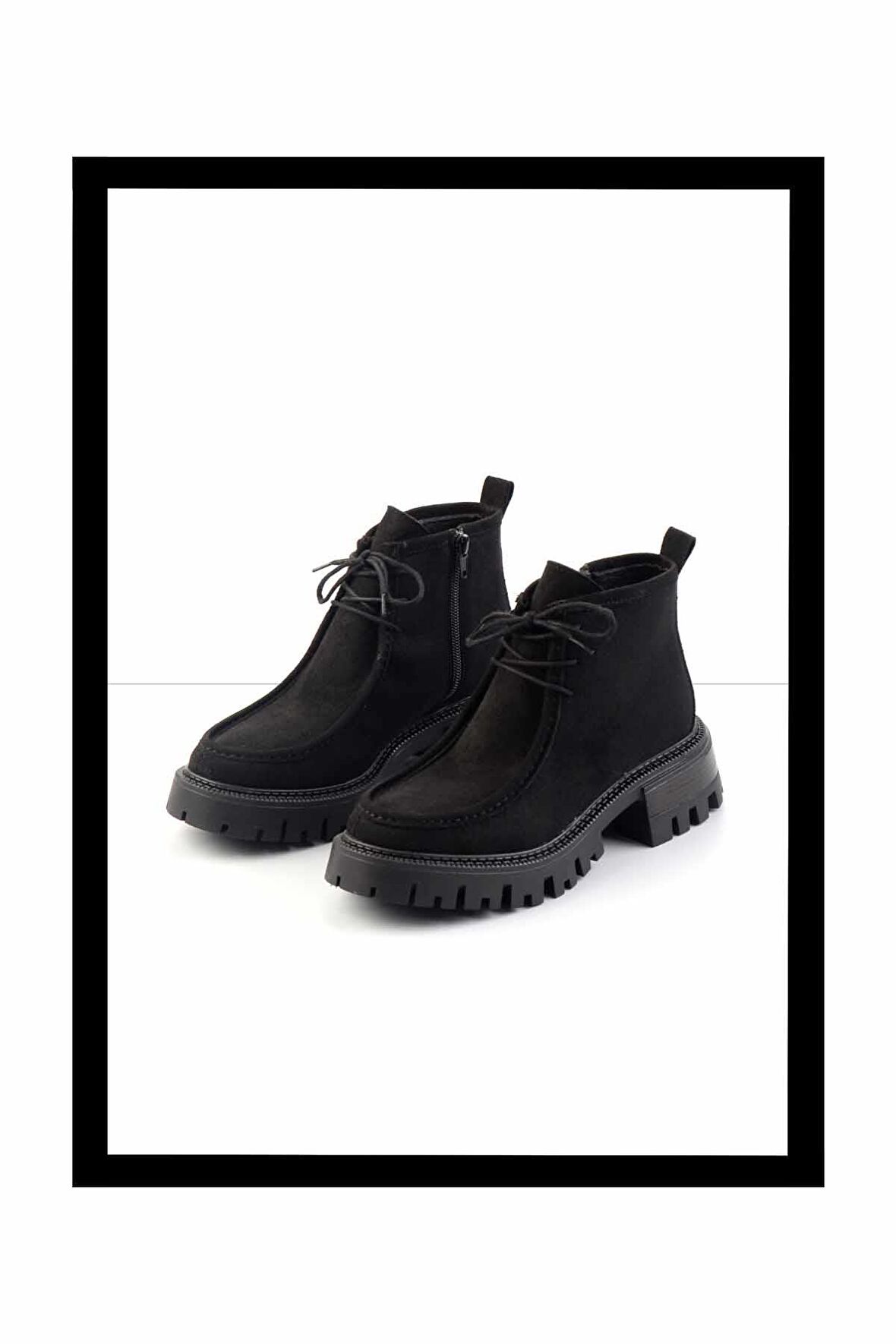 Siyah Süet  Kadın Bot & Bootie K02429156102
