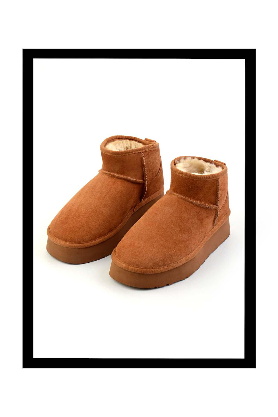 Taba Süet Hakiki Deri Kadın Bot & Bootie K02422009002