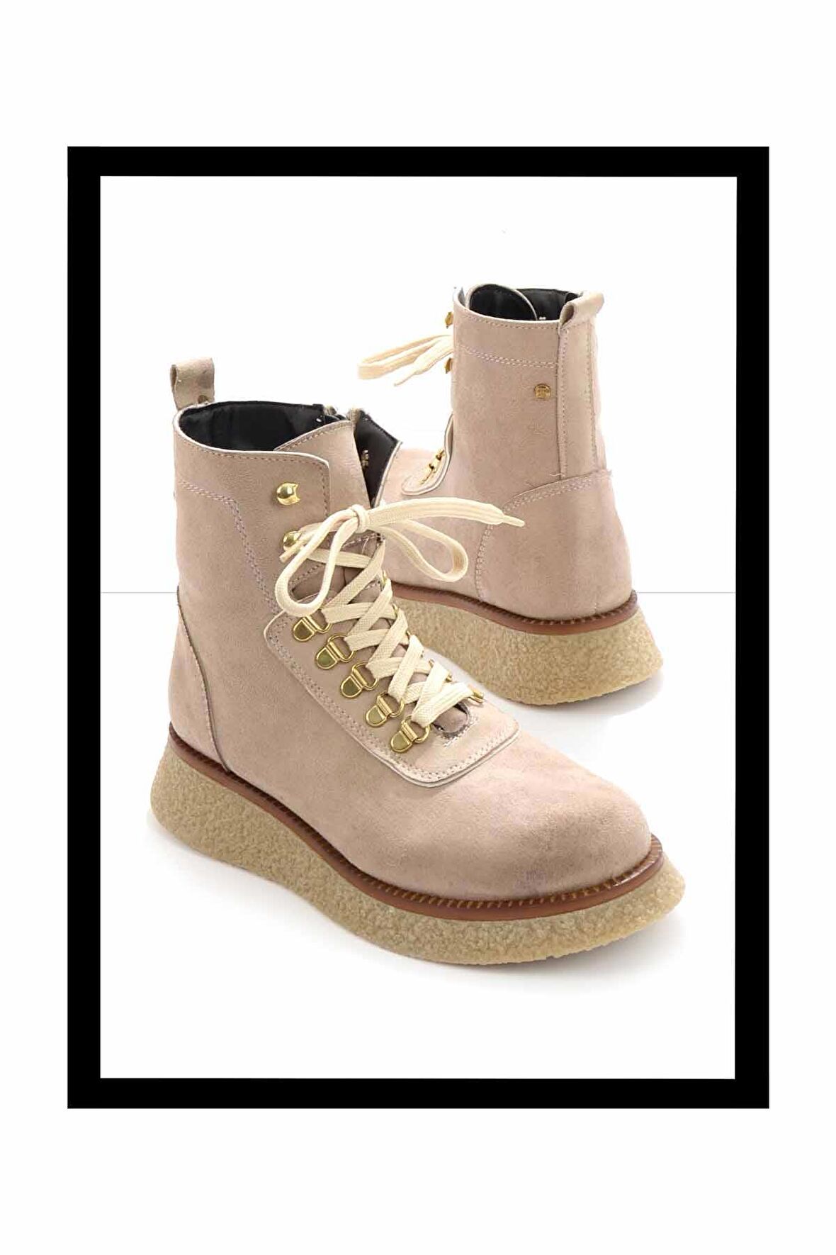 Bej Süet  Kadın Bot & Bootie K02538561502