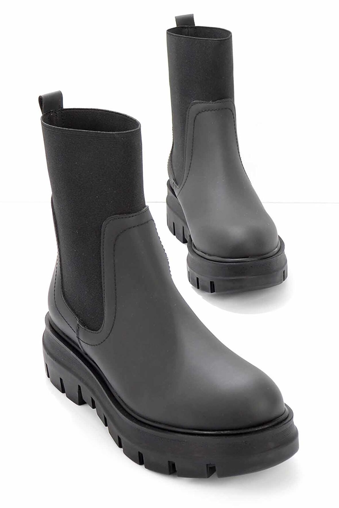 Bambi Mat Siyah  Kadın Bot & Bootie K02538510009