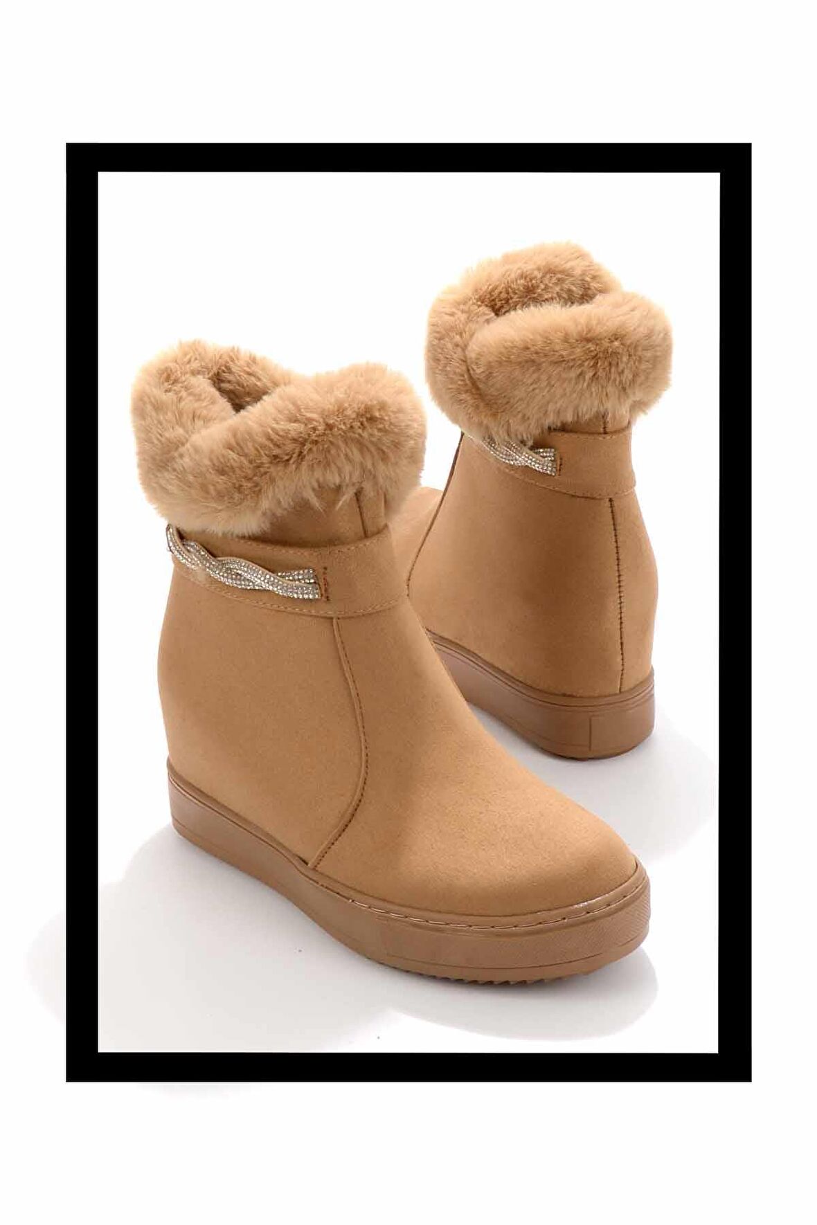 Camel Süet  Kadın Bot & Bootie K02566043502