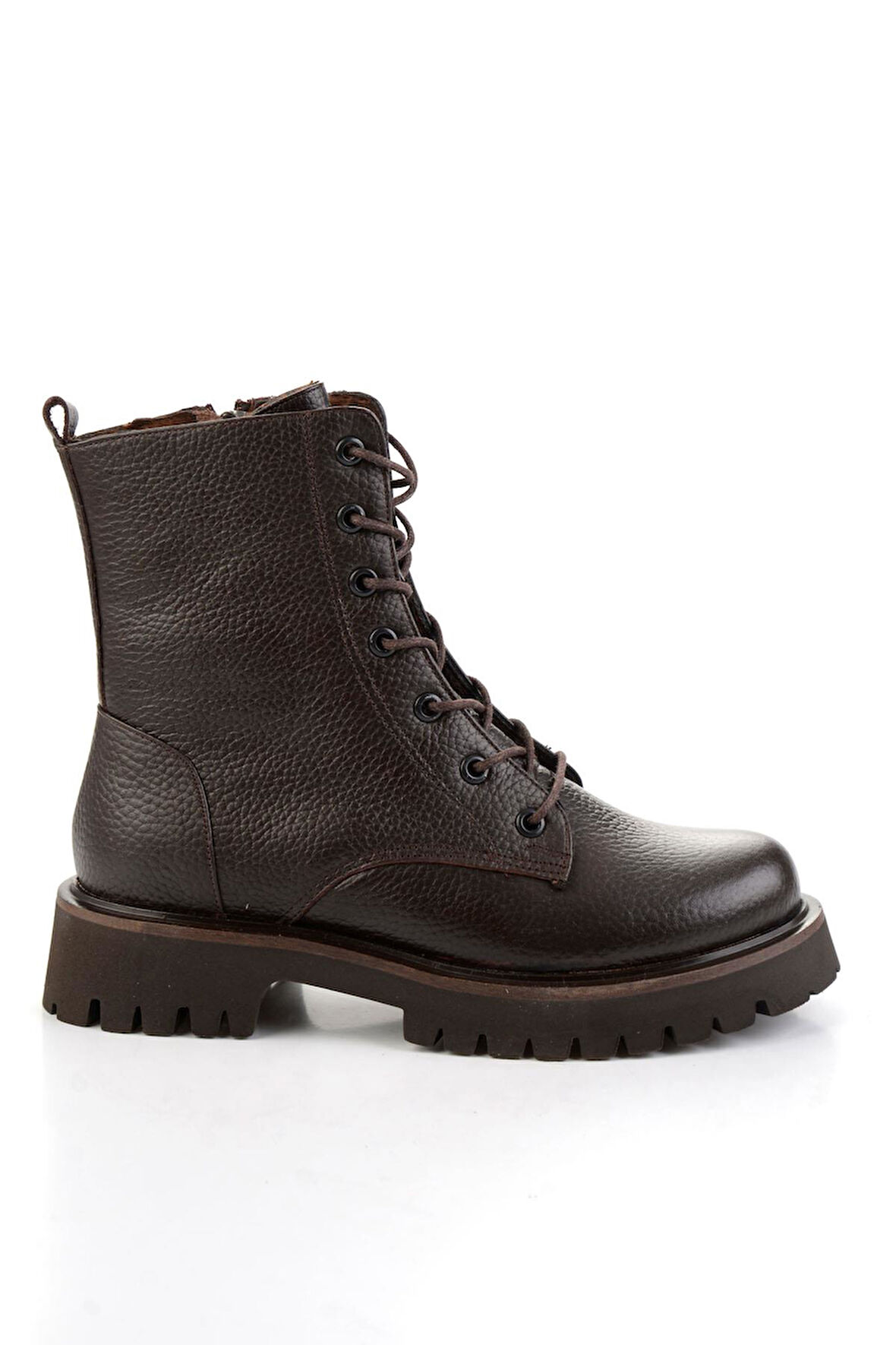 Kahve Hakiki Deri Kadın Bot & Bootie K02666420003