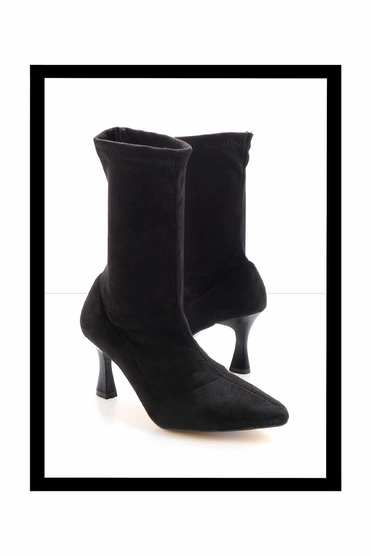 Siyah Süet  Kadın Bot & Bootie K02671902302