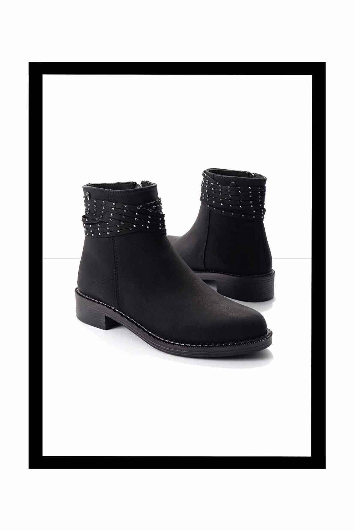 Siyah Nubuk  Kadın Bot & Bootie K02671903101