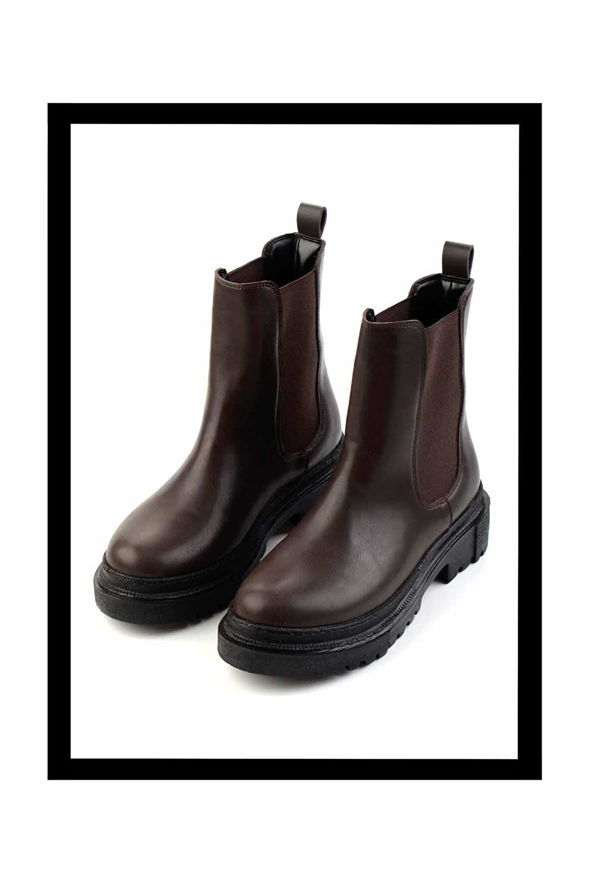 Siyah Kahve  Kadın Bot & Bootie K02671407009