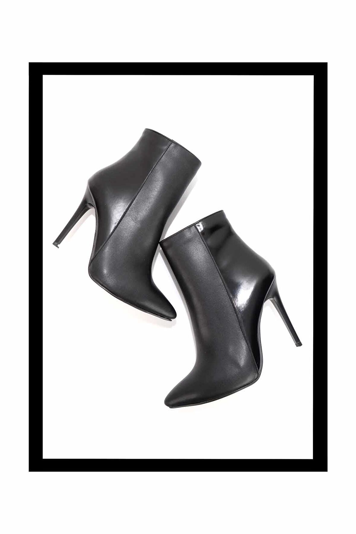 Siyah Siyah Rugan  Kadın Bot & Bootie K02671902809