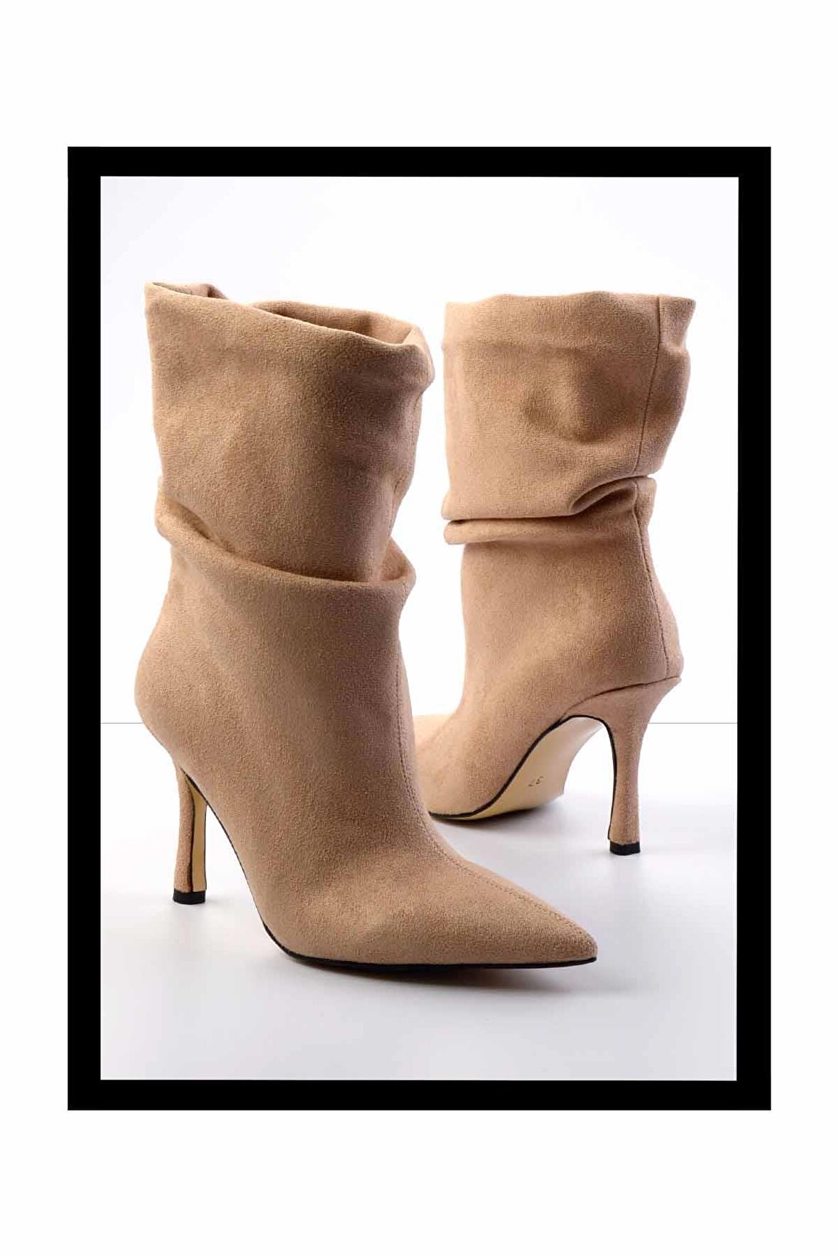 Bej Süet  Kadın Bot & Bootie K02718025202