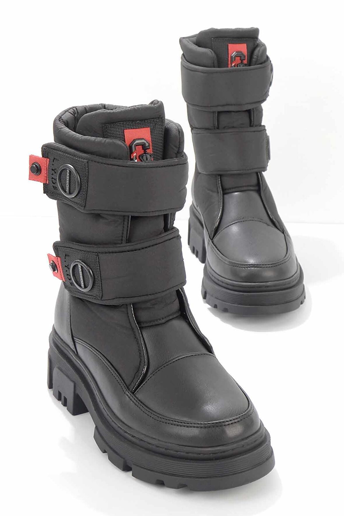 Bambi Siyah Siyah  Kadın Bot & Bootie K02724988809
