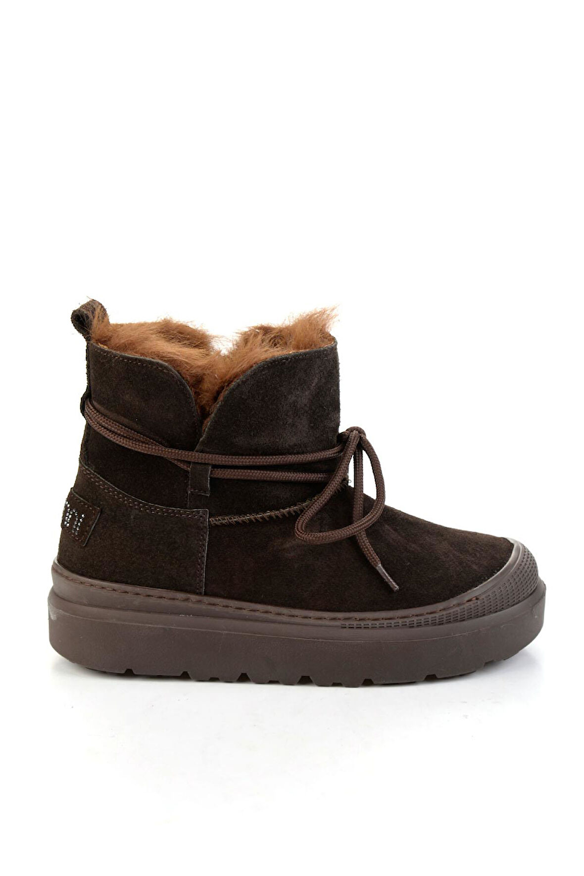 Kahve Hakiki Deri Kadın Bot & Bootie K02748100202