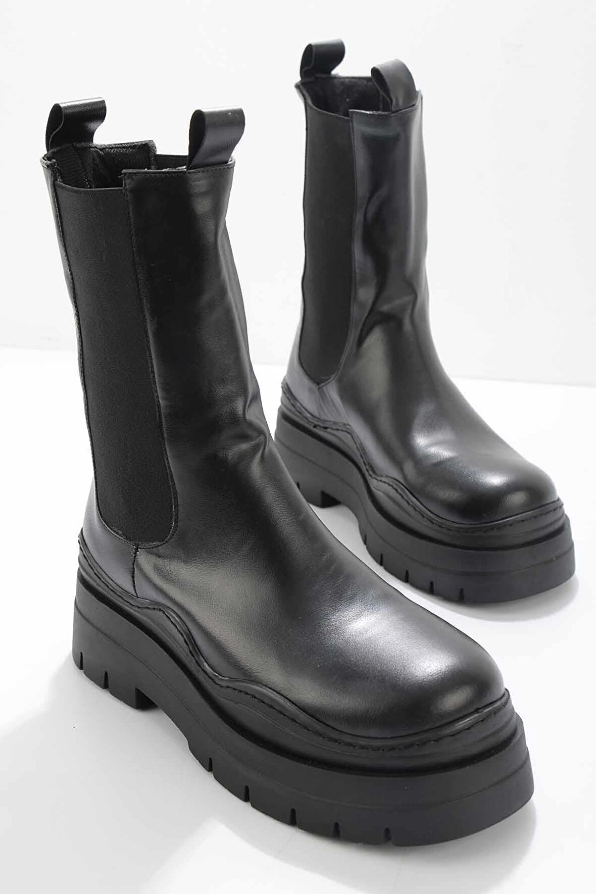 Bambi Siyah  Kadın Bot & Bootie K02828193509
