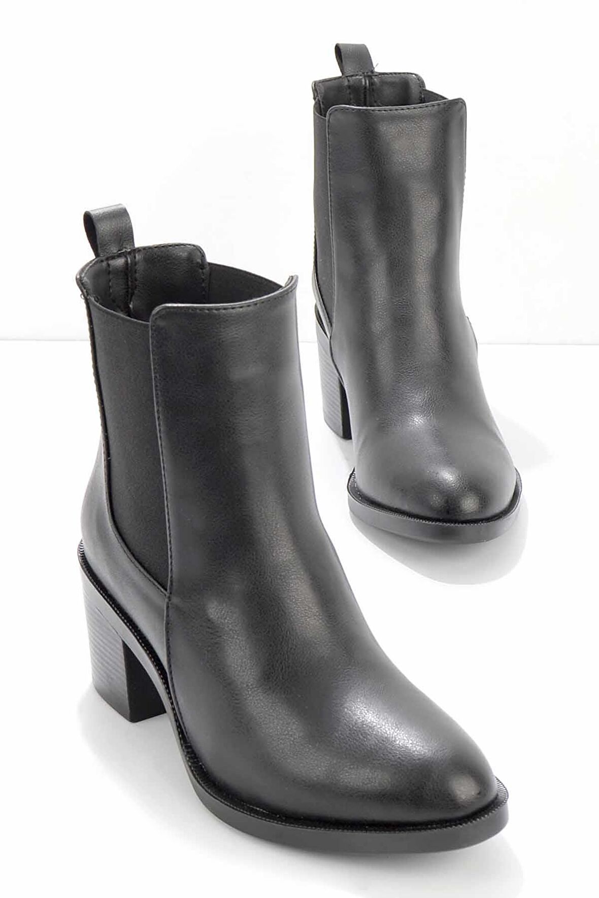 Bambi Siyah  Kadın Bot & Bootie K02826011209