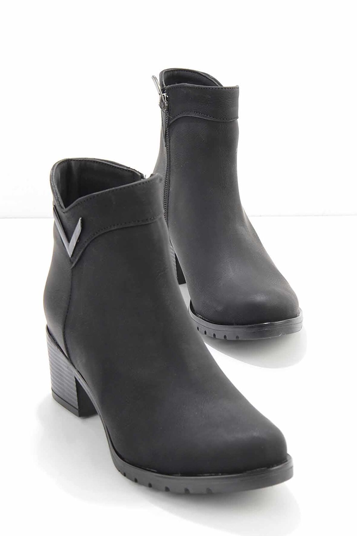 Bambi Siyah  Kadın Bot & Bootie K02823112209