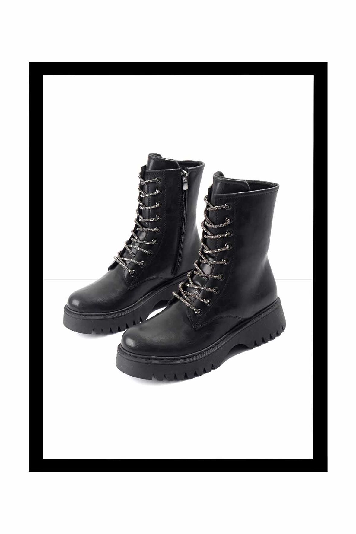 Siyah  Kadın Bot & Bootie K02823112409