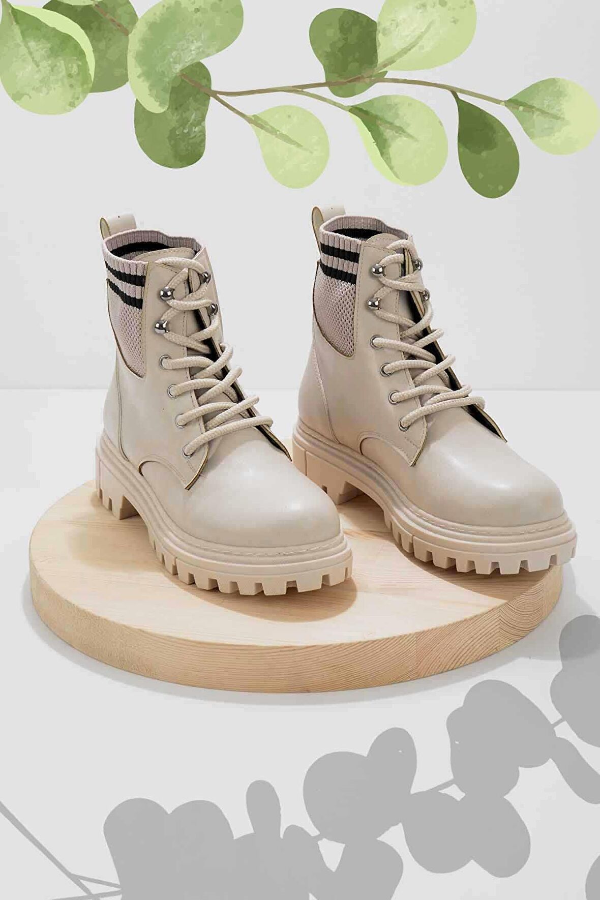 Bambi Bej  Kadın Bot & Bootie K02891100209