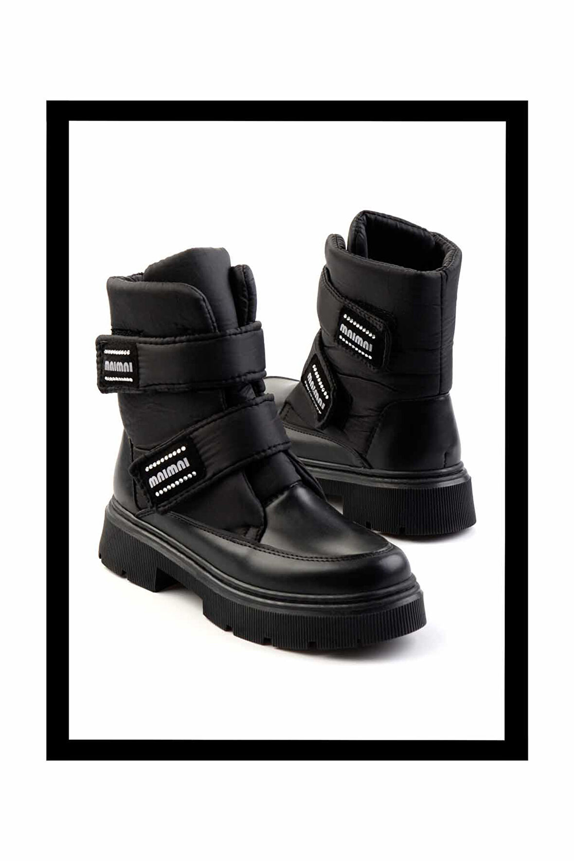 Siyah Paraşüt  Kadın Bot & Bootie K02924040967