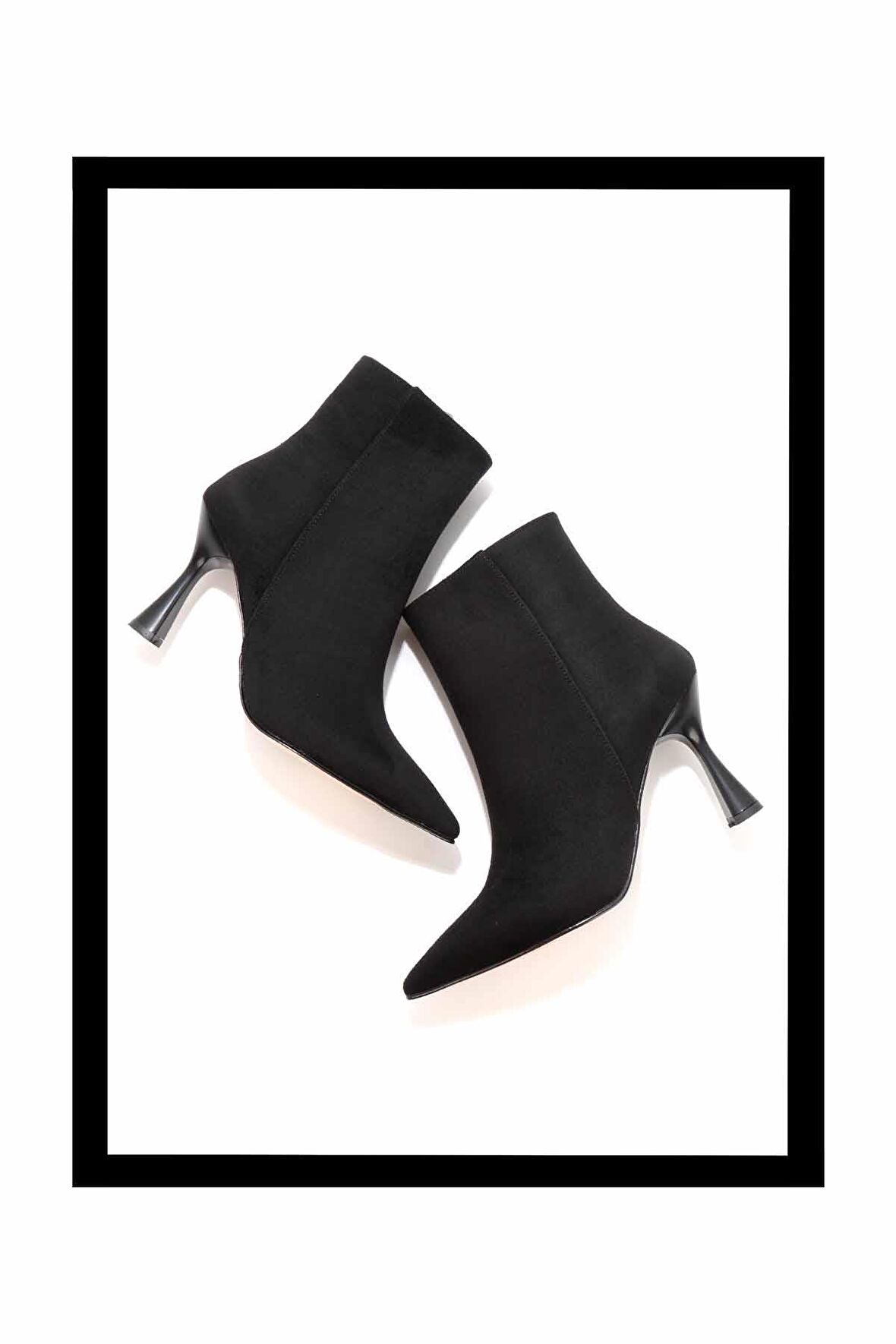 Siyah Süet  Kadın Bot & Bootie K02992052902
