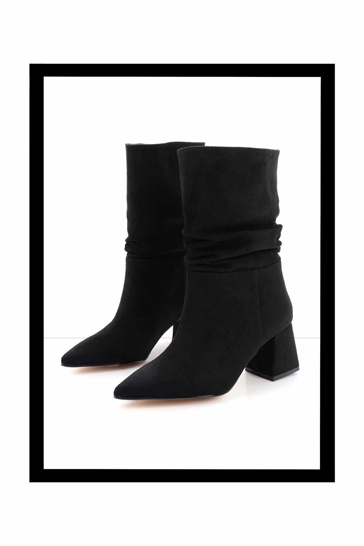 Siyah Süet  Kadın Bot & Bootie K02992053002
