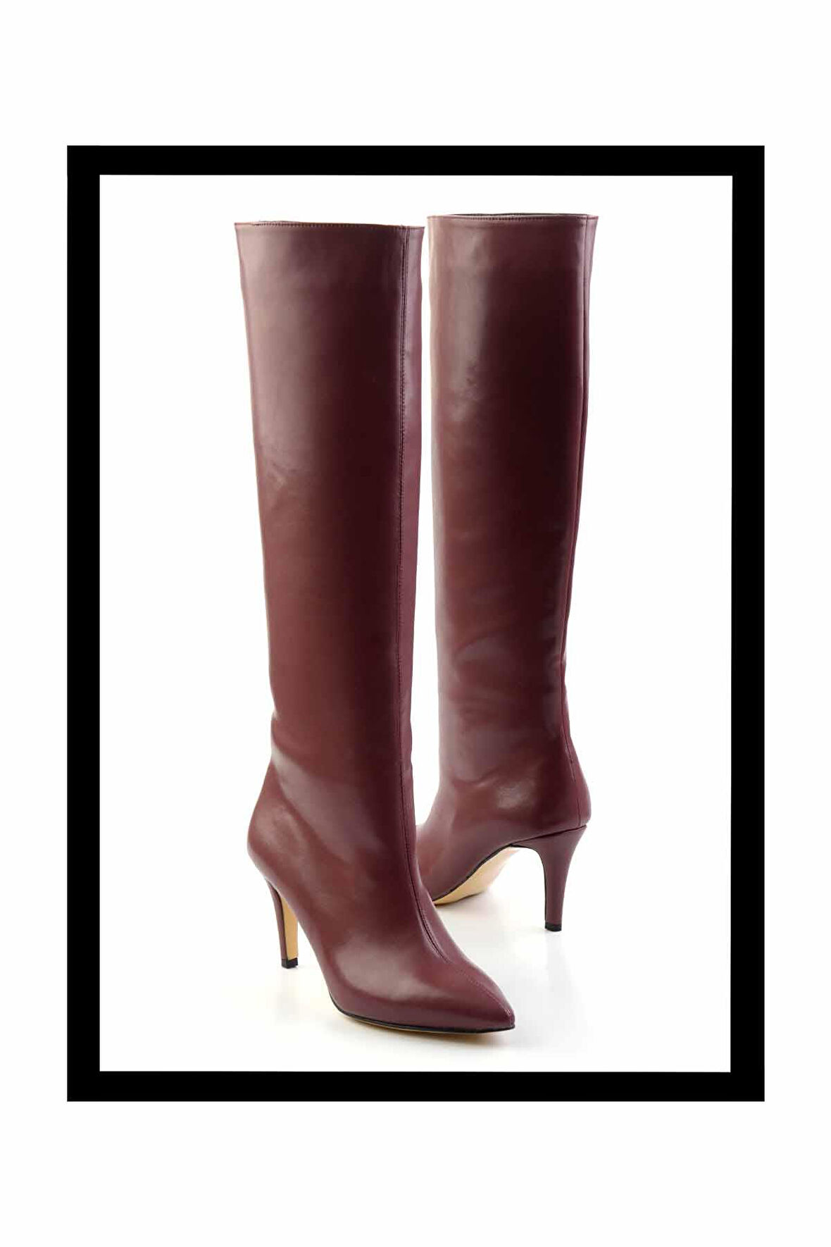 Bordo  Kadın Çizme K03240165009