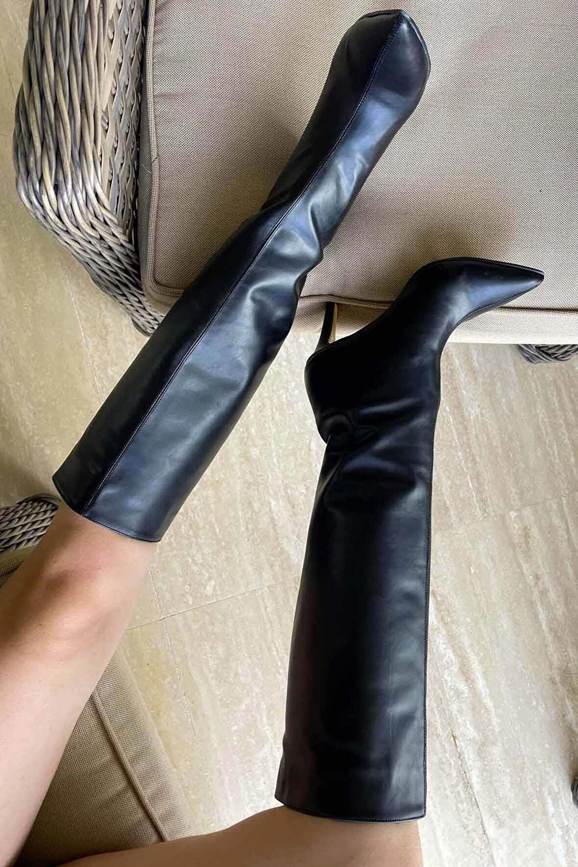 Siyah  Kadın Çizme K03240165009