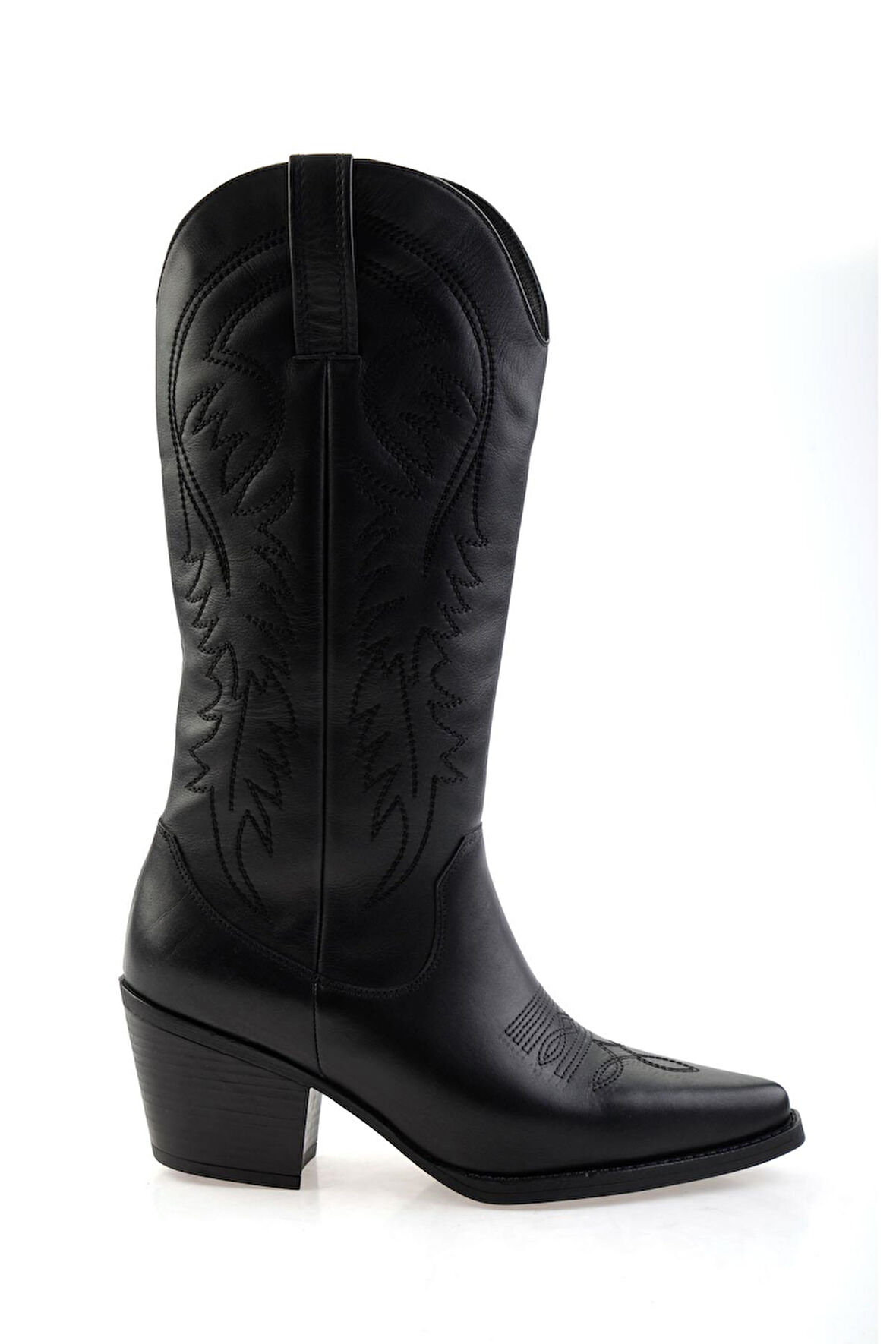 Siyah Hakiki Deri Kadın Çizme K03552001103