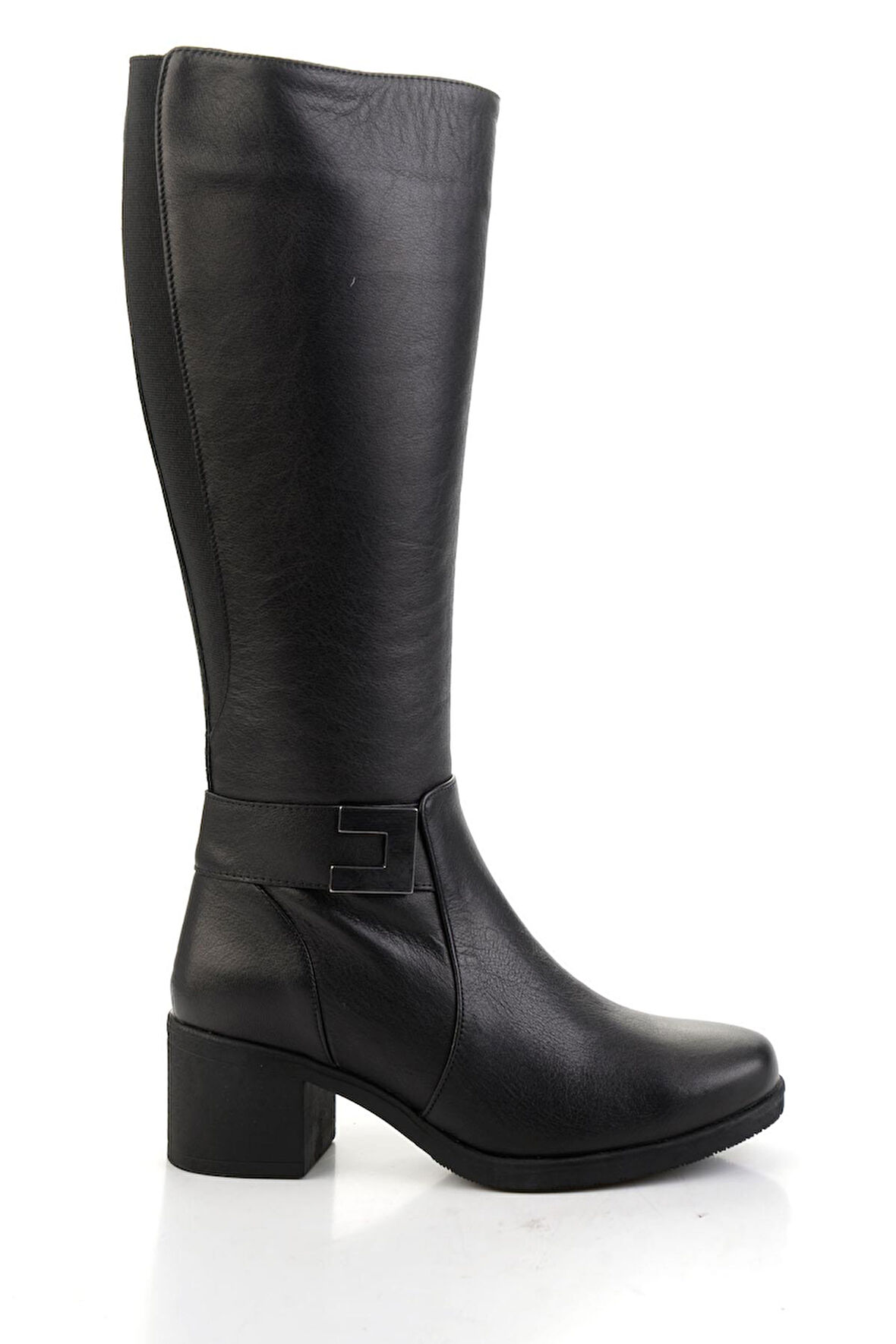 Siyah Hakiki Deri Kadın Çizme K03586007103
