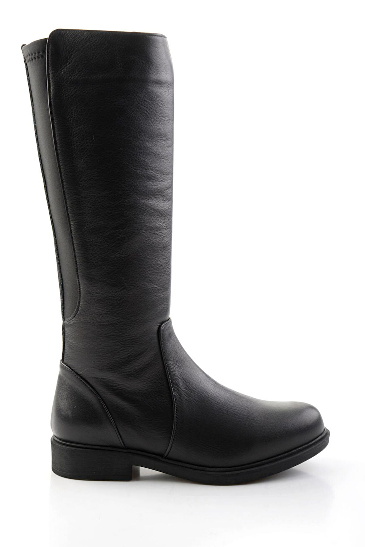 Siyah Hakiki Deri Kadın Çizme K03586444403