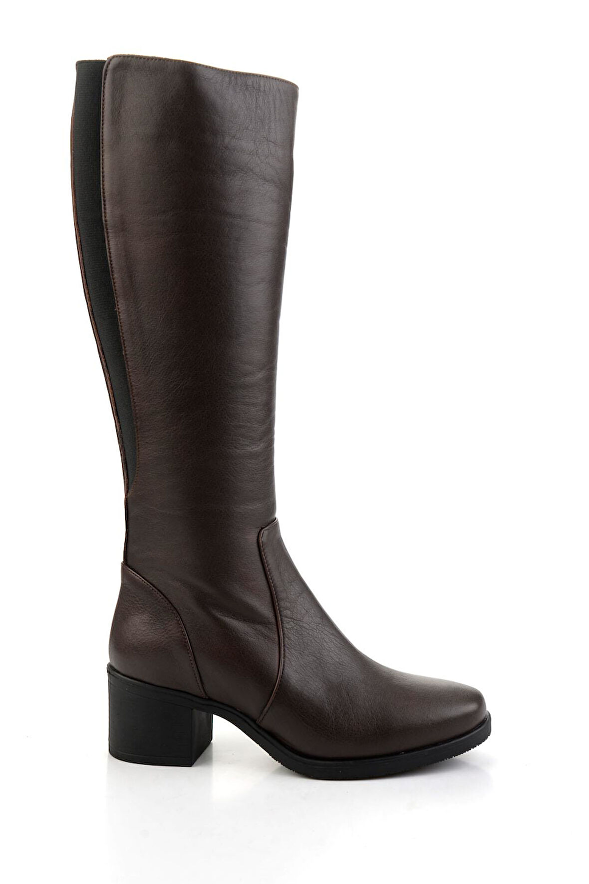 Kahve Hakiki Deri Kadın Çizme K03586333303