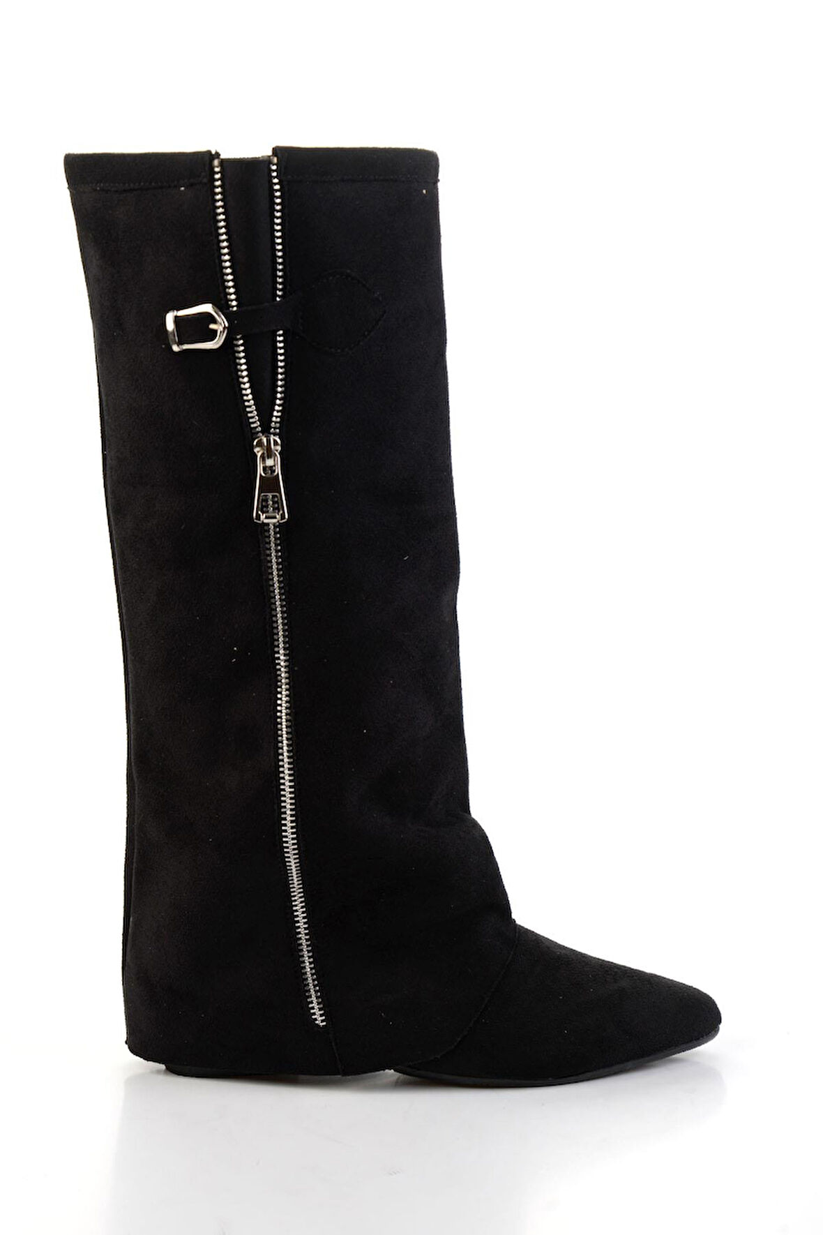 Siyah Hakiki Deri Kadın Çizme K03678029002