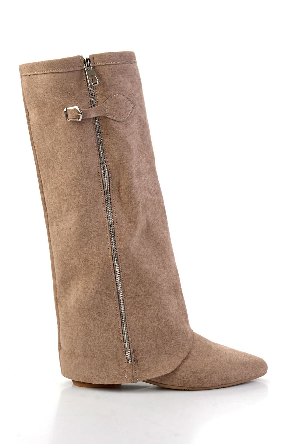 Vizon Hakiki Deri Kadın Çizme K03678029002