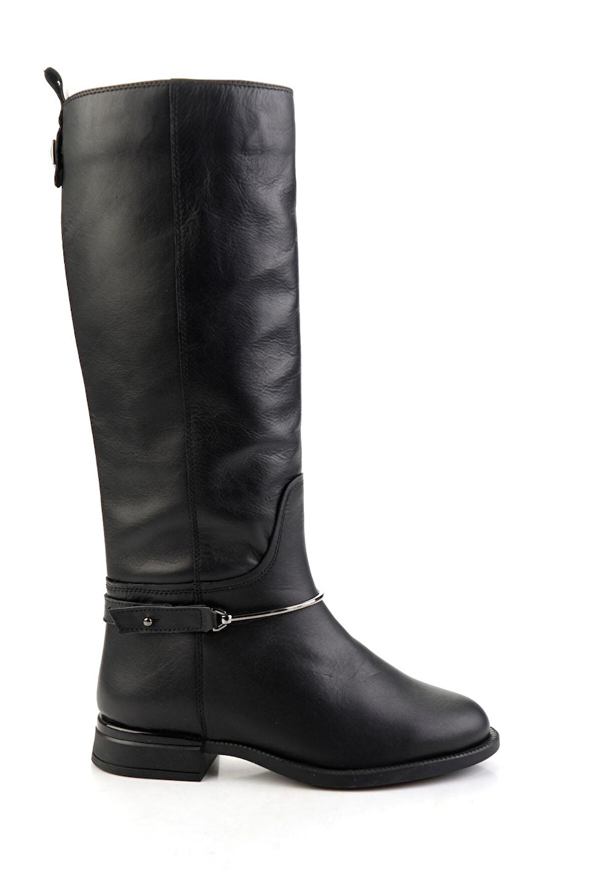 Siyah Hakiki Deri Kadın Çizme K03724260703