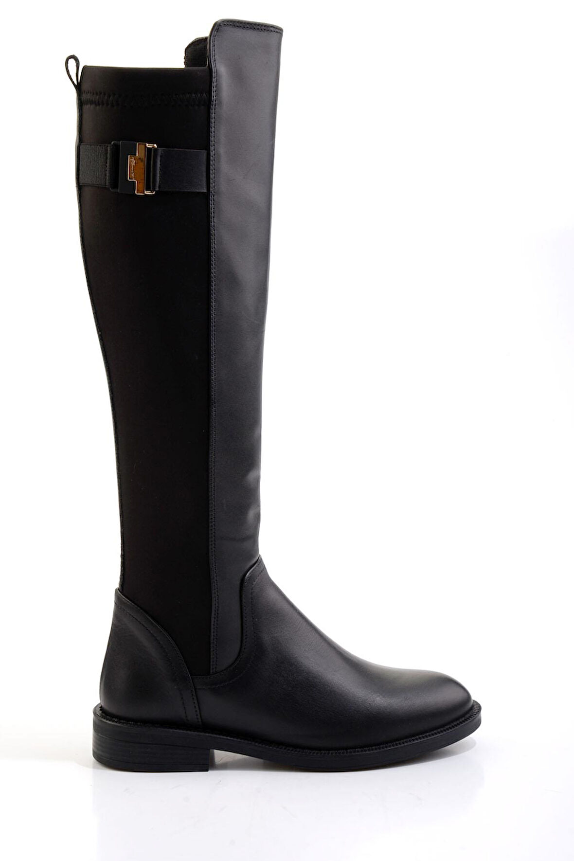 Siyah Hakiki Deri Kadın Çizme K03724626303