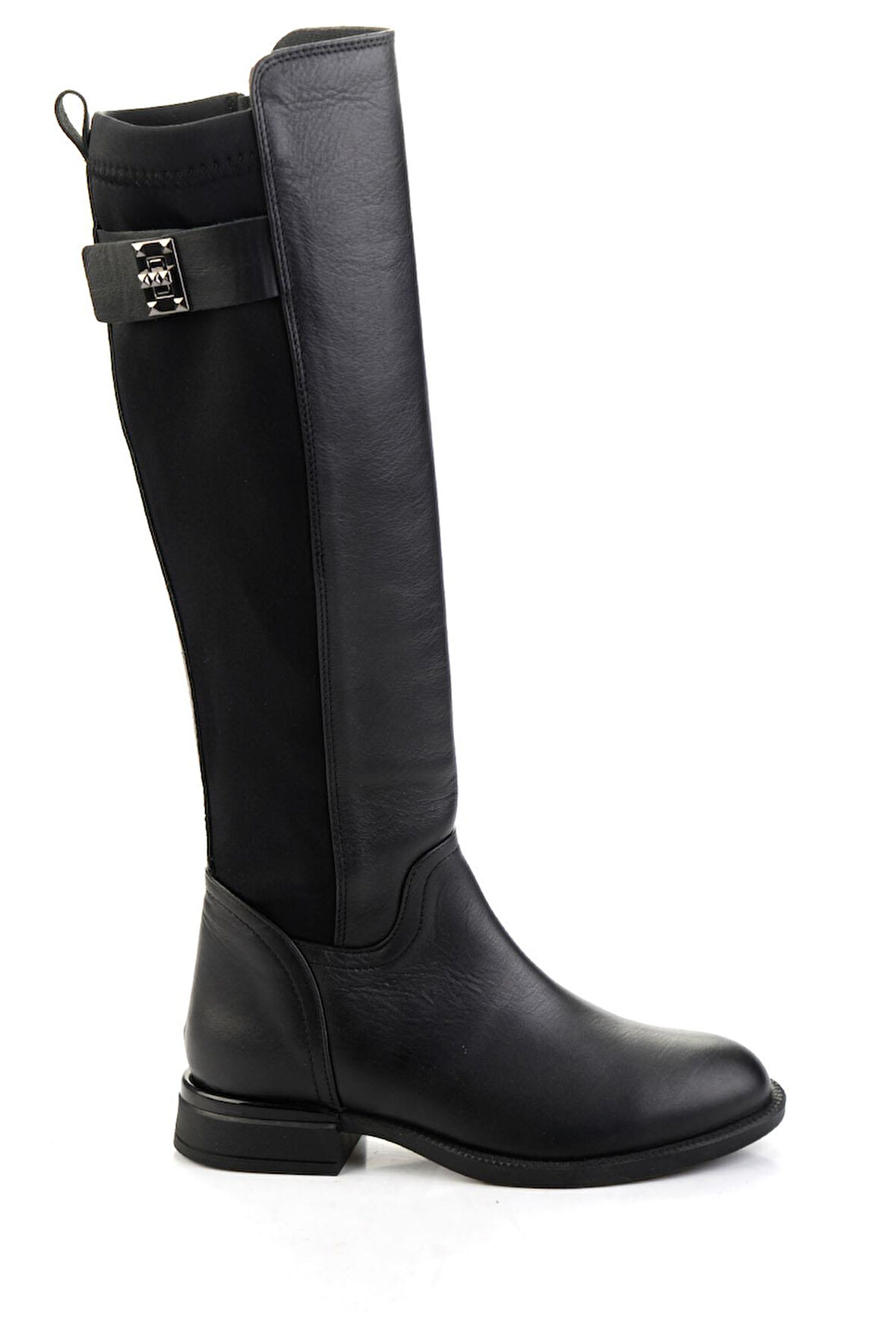 Siyah Hakiki Deri Kadın Çizme K03724290003