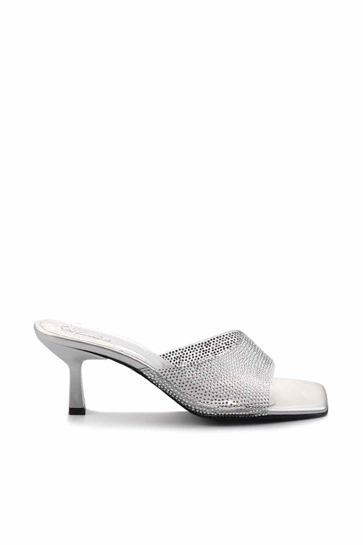 Gümüş Taşlı  Kadın Terlik K04026200287