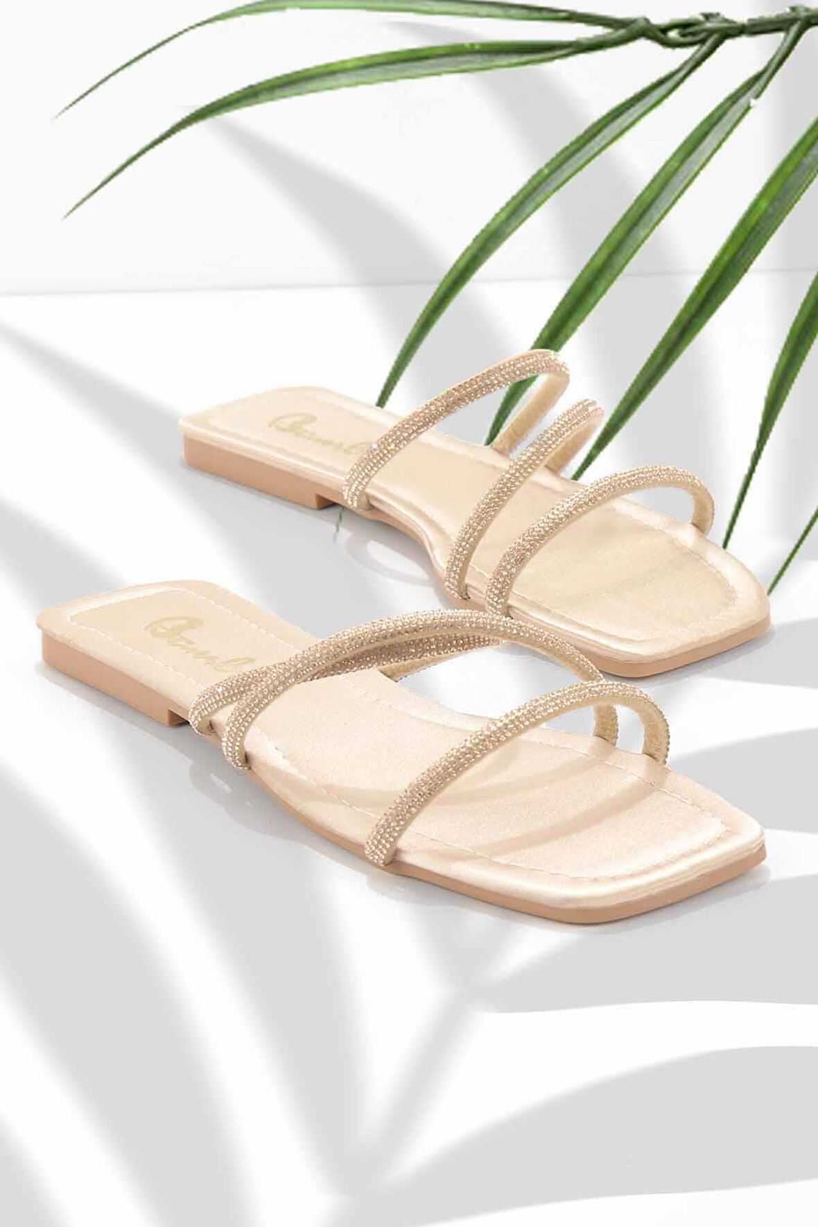 Bambi Nude Saten  Kadın Terlik K04137000238