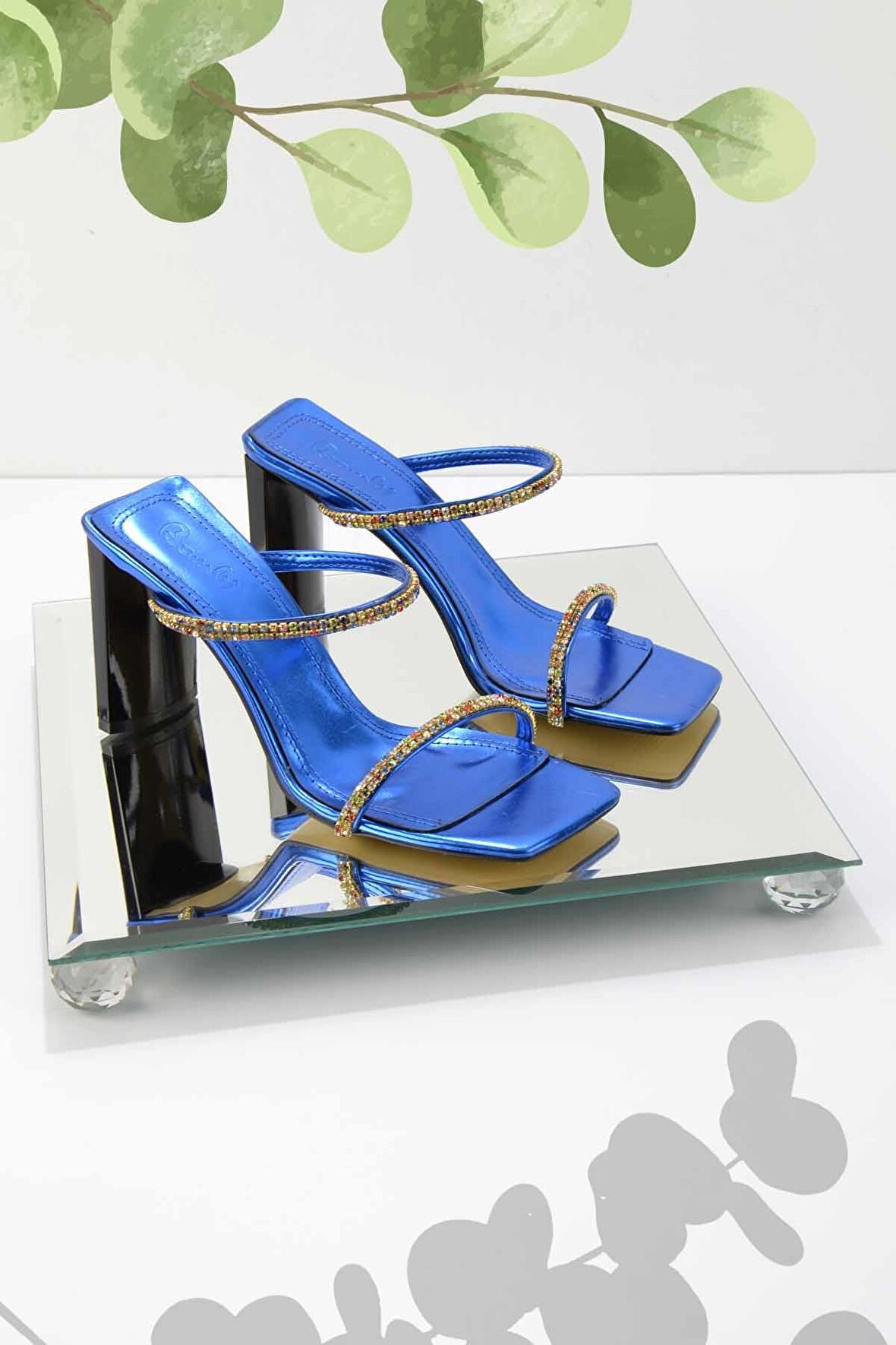 Bambi Metalik Saks  Kadın Terlik K04188130009