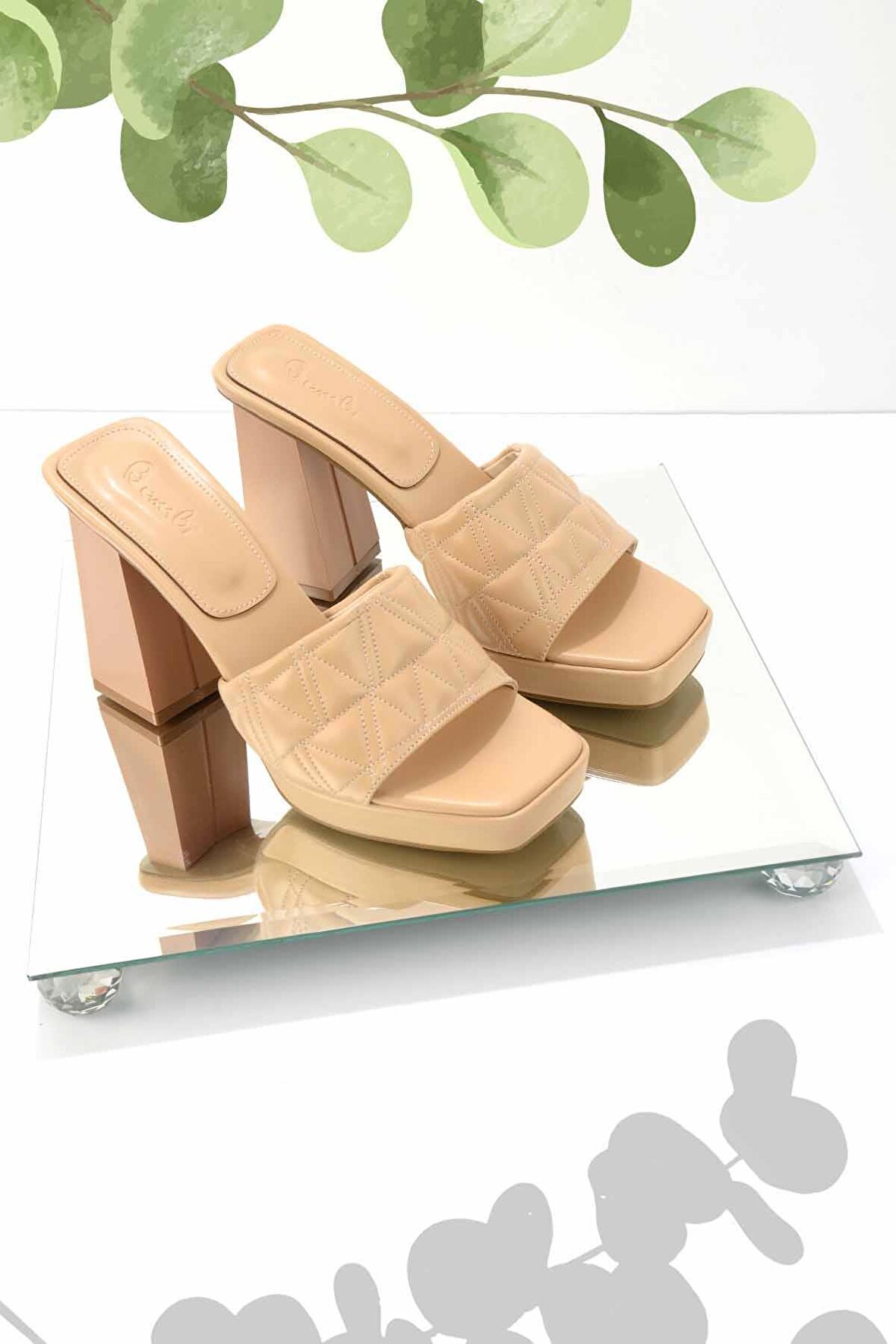 Bambi Nude  Kadın Terlik K04326045009