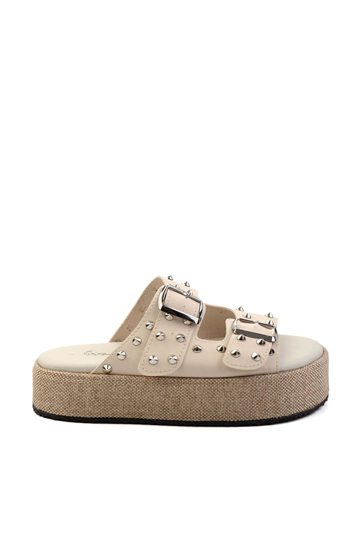 Bej Leather Kadın Terlik K04423050003