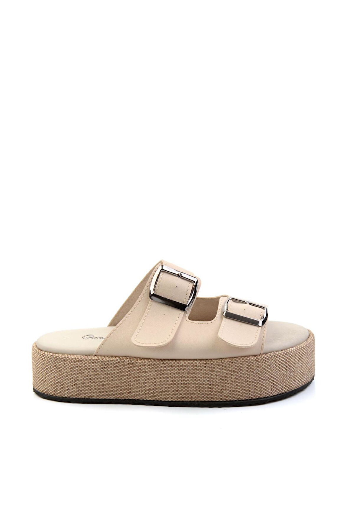 Bej Leather Kadın Terlik K04423050103