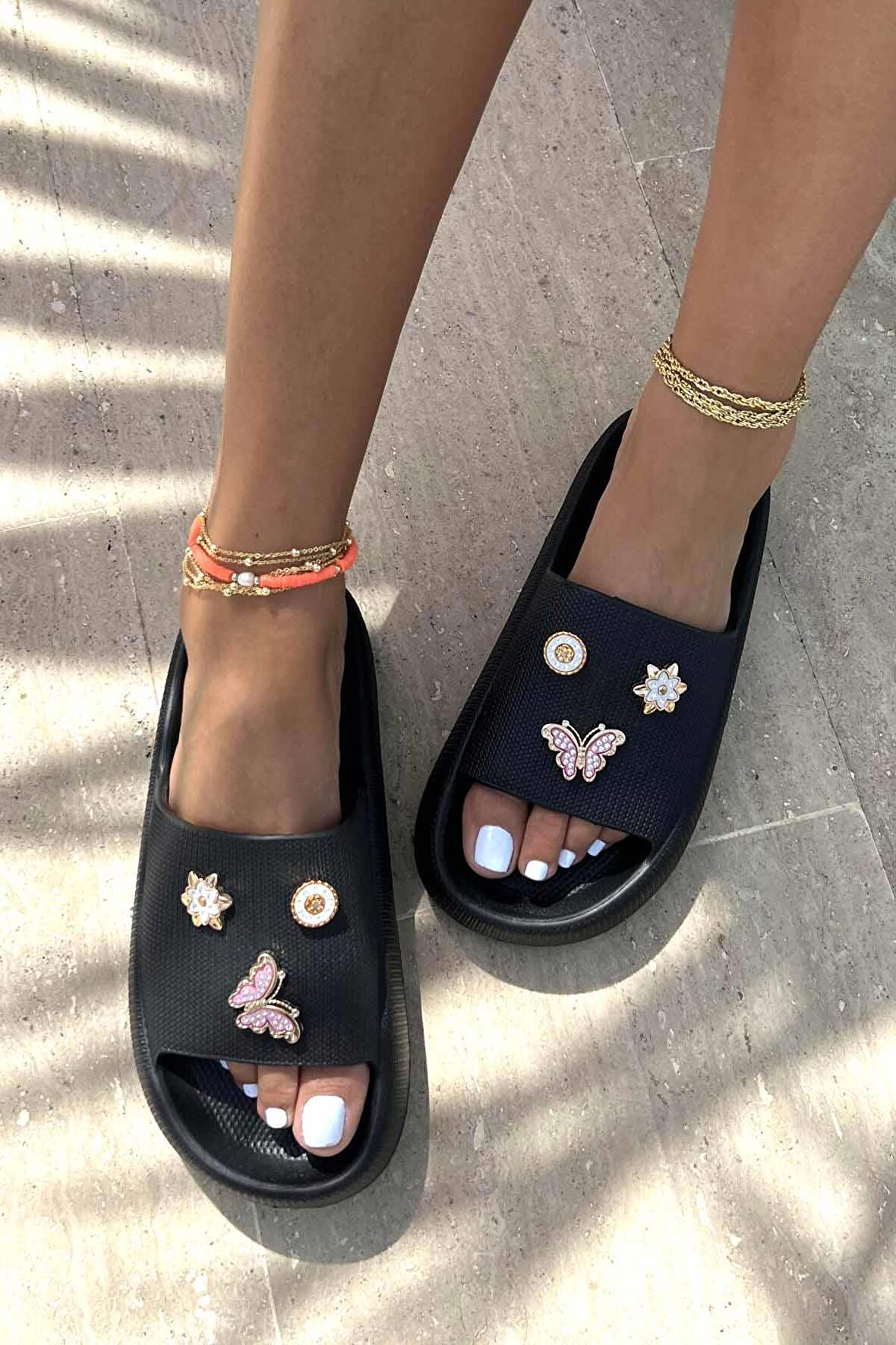 Bambi Siyah Jel  Kadın Terlik K04740320459