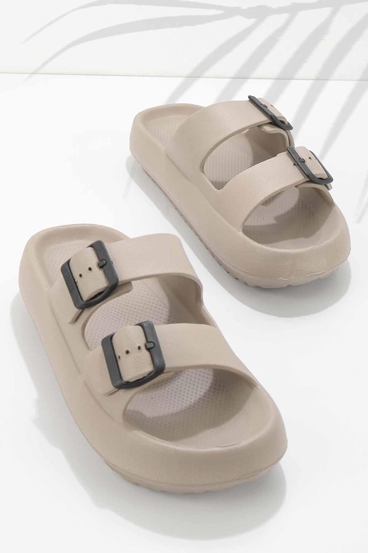 Bambi Vizon Jel  Kadın Terlik K04740320359