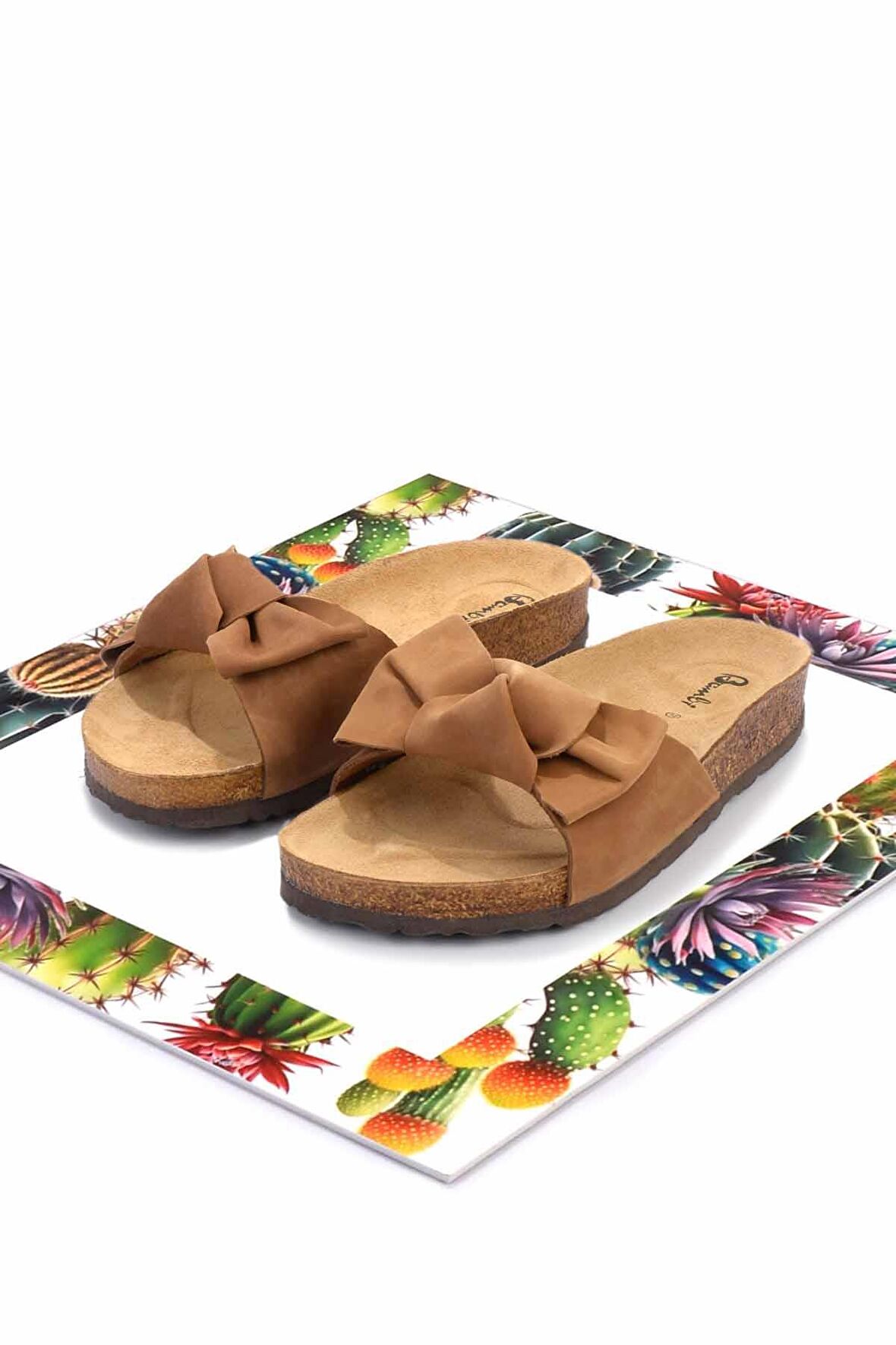 Taba Nubuk  Kadın Terlik K04819300801
