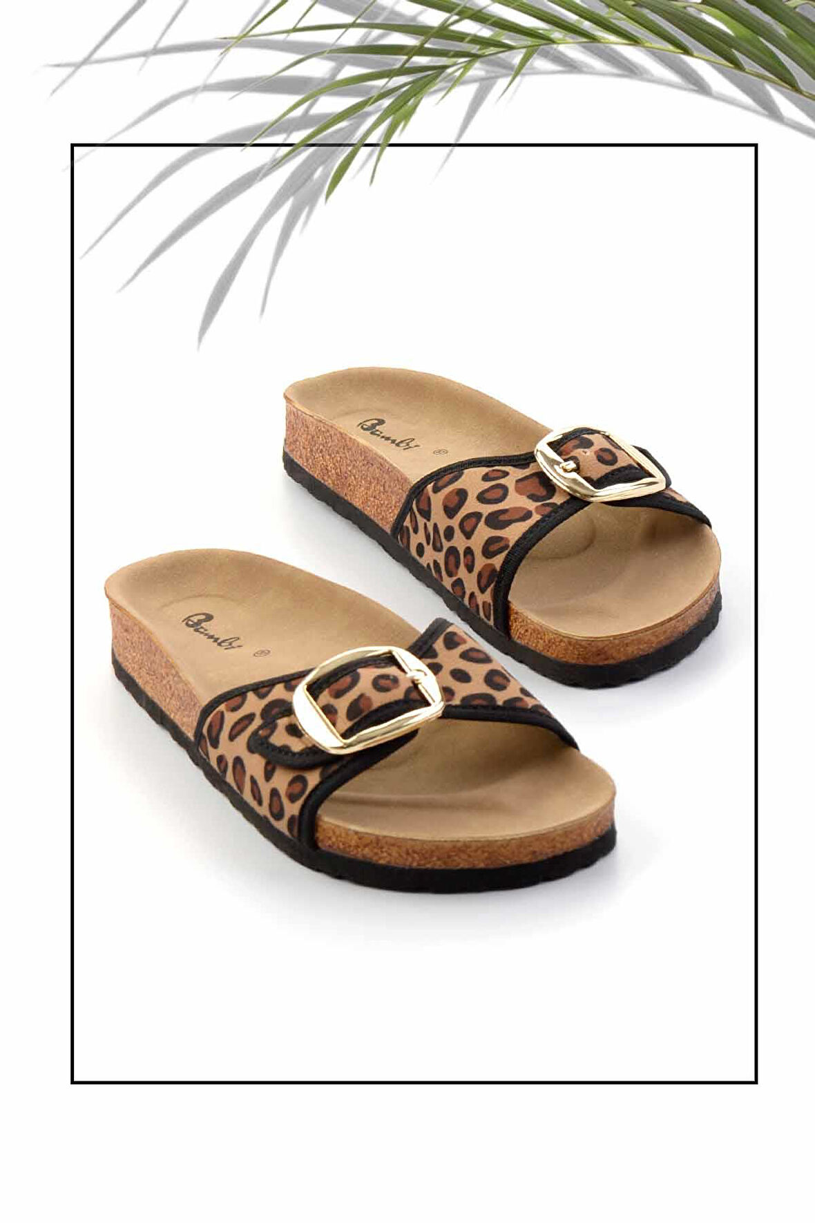 Leopar Kumaş  Kadın Terlik K04819200004