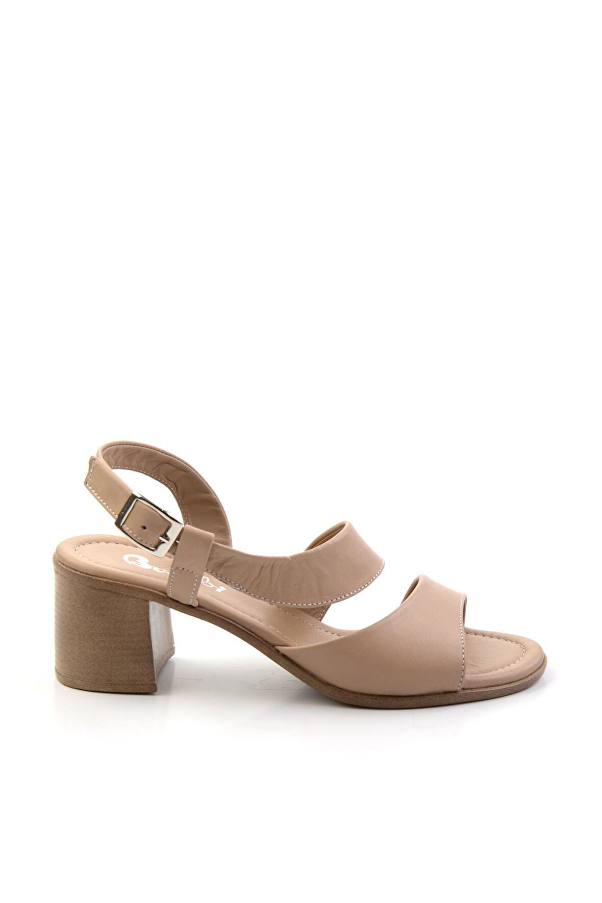 Bej Leather Kadın Sandalet K05040005903